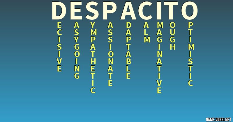 Despacito meaning