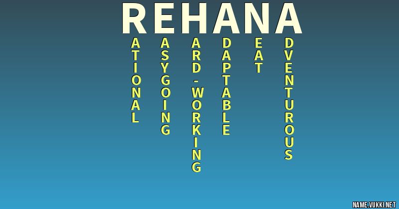 The meaning of rehana - Name meanings