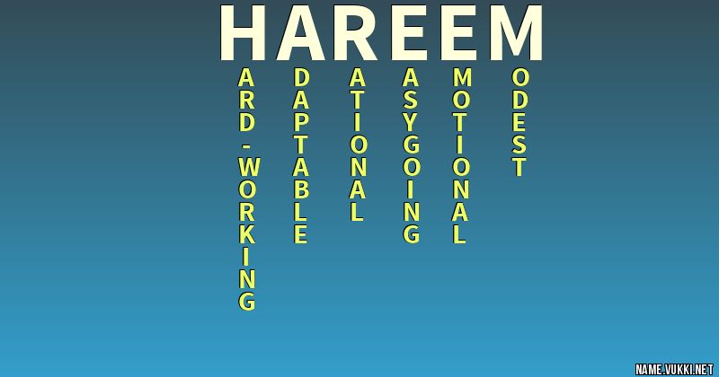 The meaning of hareem - Name meanings