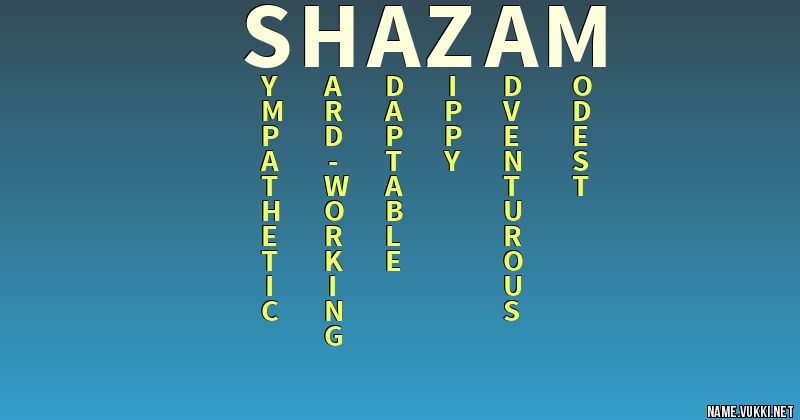 Shazam meaning