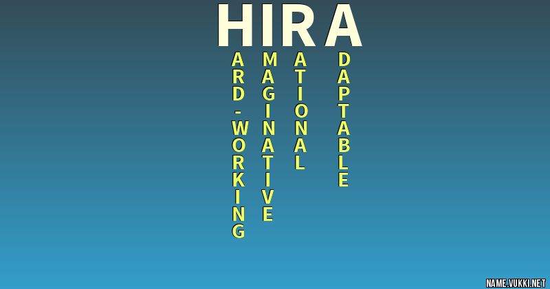 Hira Name Hira